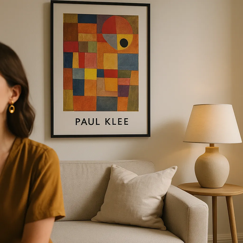 Fra øreringe til væggen: Derfor er en Paul Klee plakat sæsonens stærkeste stilvalg